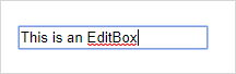 Active EditBox in Chrome browser