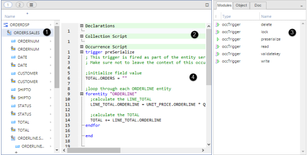 Compiled Modules Information in the Uniface IDE