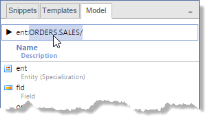 List sub-object types of selected object in Model tab of Component Editor